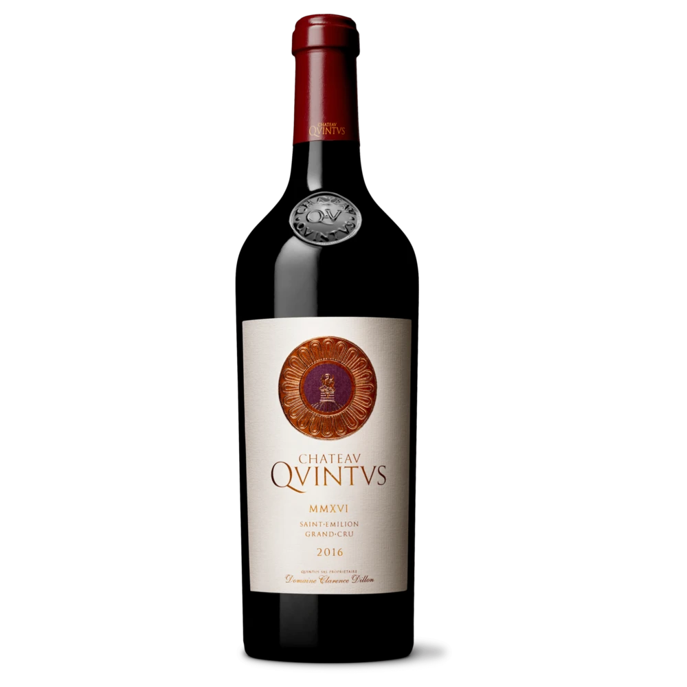 A bottle of 2016 Chateau Quintus 750ml Red Wine