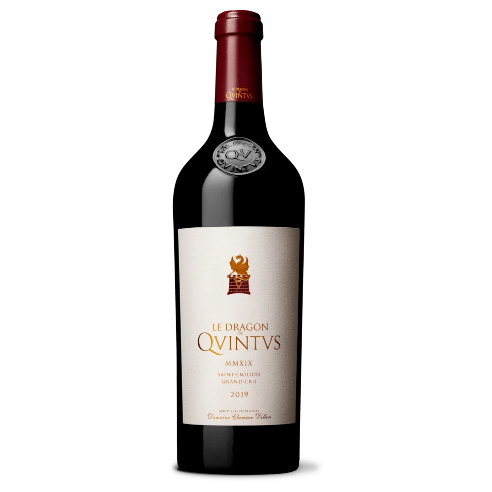 A bottle of 2019 Le Dragon De Quintus 750ml Red Wine