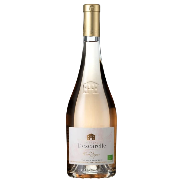 A bottle of 2024 Chateau L'Escarelle Les Deux Anges Rose 750ml Rose Wine