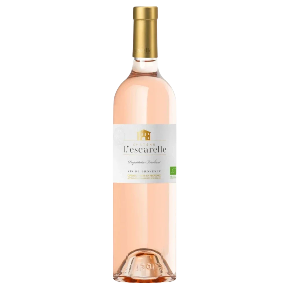 A bottle of 2024 Chateau L'Escarelle 'Chateau' Rose 750ml Rose Wine