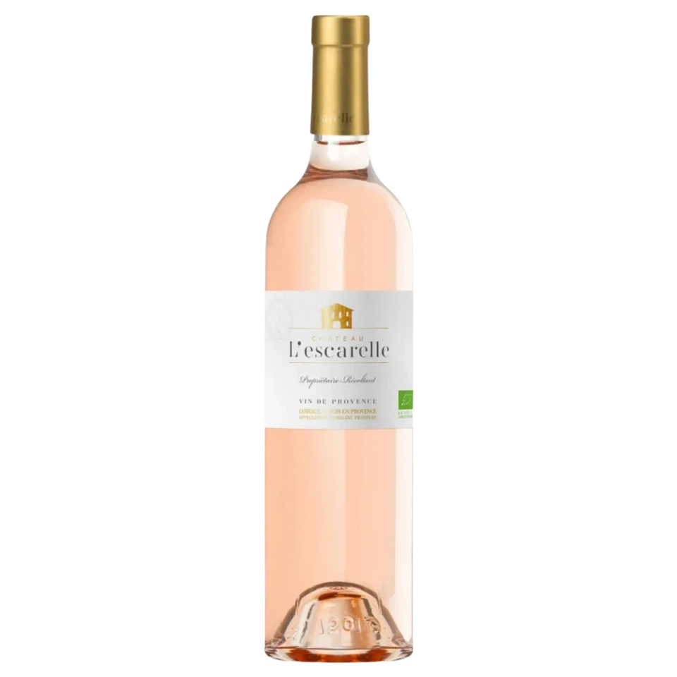 A bottle of 2024 Chateau L'Escarelle 'Chateau' Rose 750ml Rose Wine