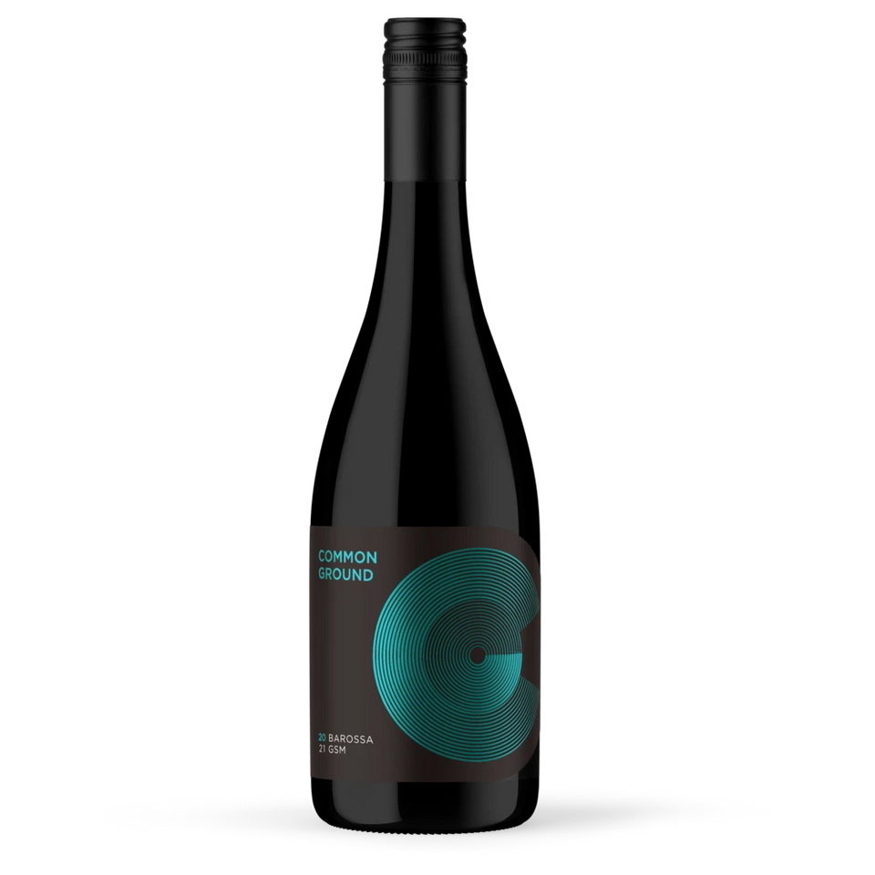 A bottle of 2021 Common Ground GSM 750ml Red Wine