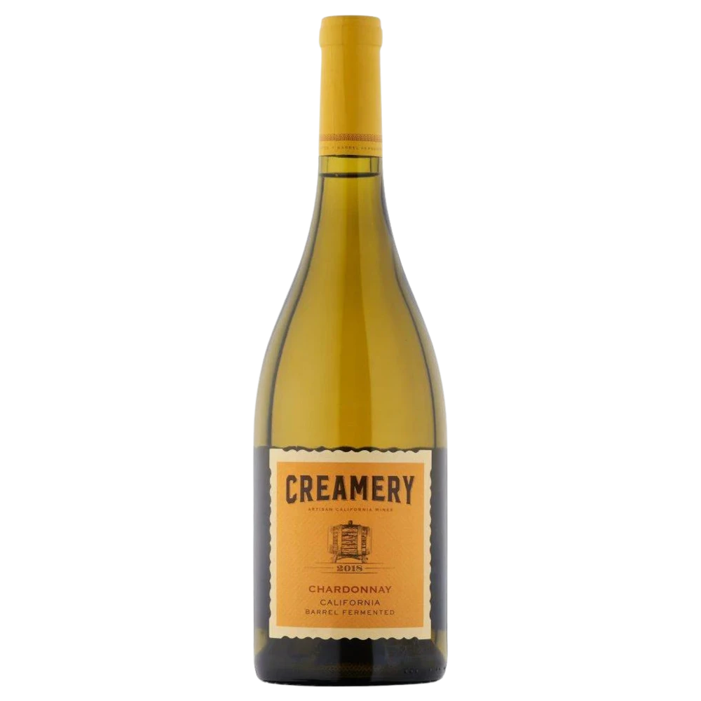 A bottle of 2023 Creamery Chardonnay 750ml White Wine