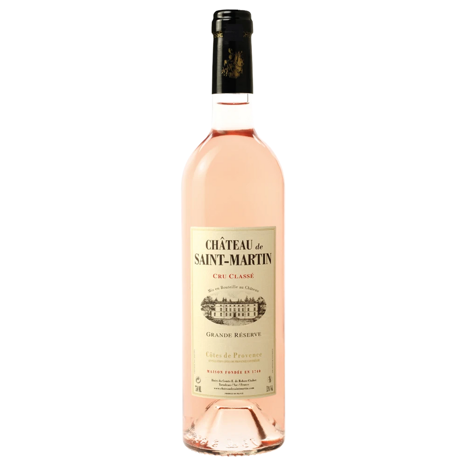 A bottle of 2023 Chateau St Martin Grande Reserve Rose 750ml Rose Wine