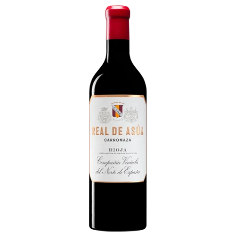 A bottle of 2020 Cvne Real De Asùa Carromaza 750ml Red Wine