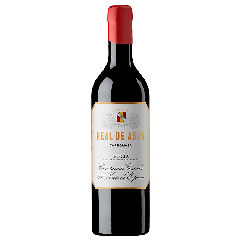 A bottle of 2020 CVNE Real de Asùa Carromaza 750ml Red Wine