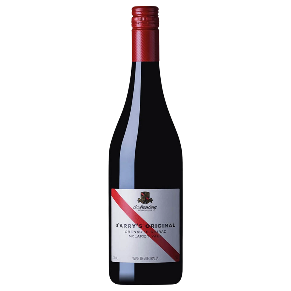 A bottle of 2015 d'Arenberg d'Arrys Original Shiraz Grenache 750ml Red Wine