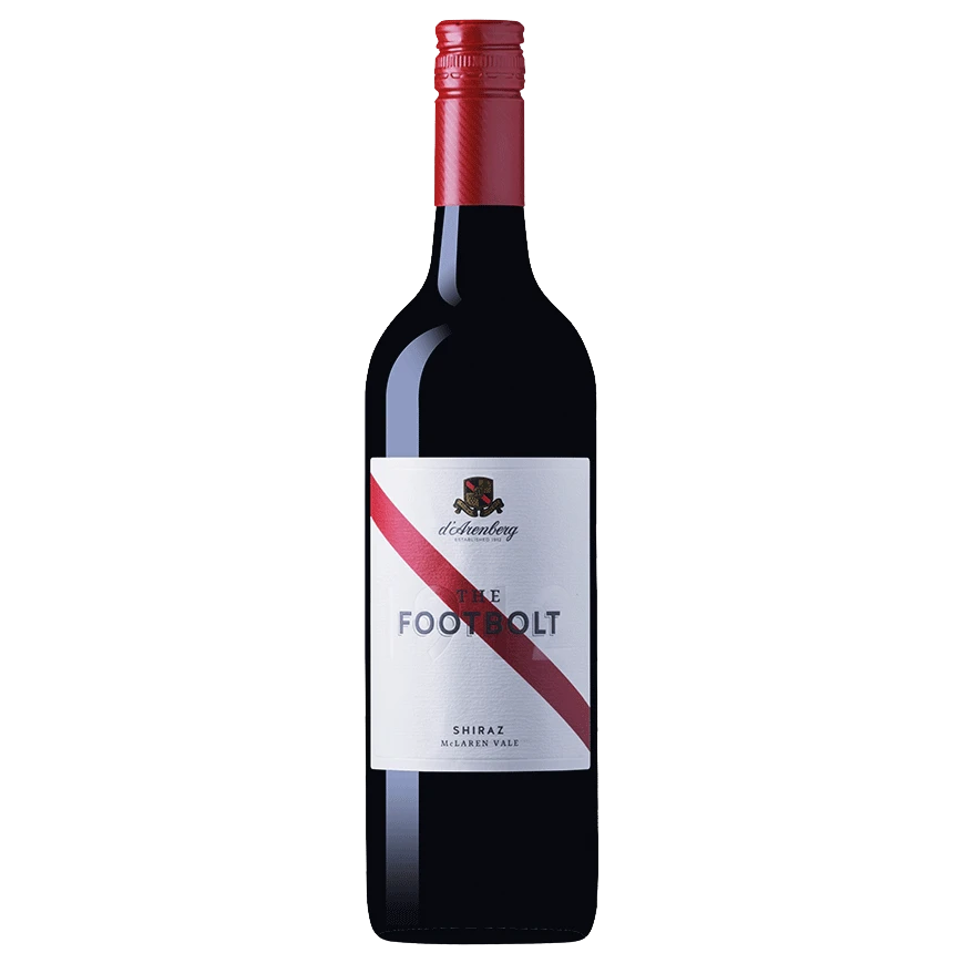 A bottle of 2022 d’Arenberg The Footbolt Shiraz 750ml Red Wine