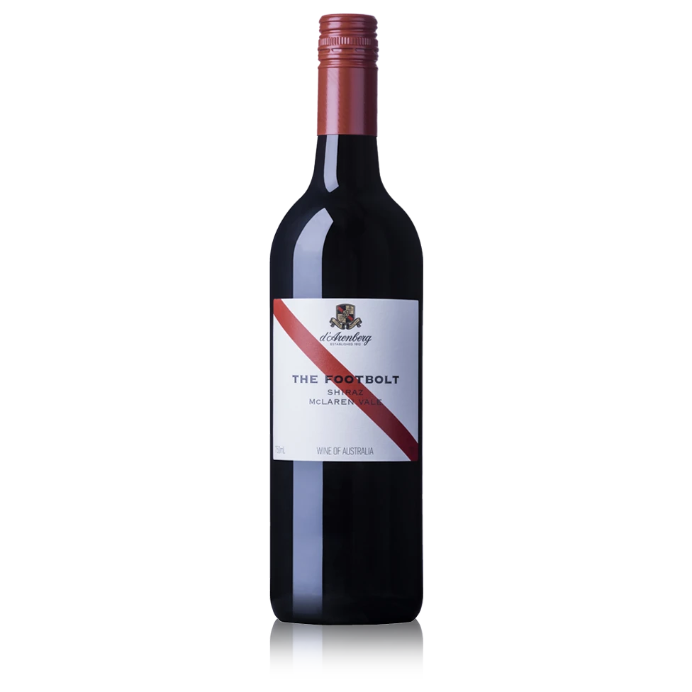 A bottle of 2015 d’Arenberg The Footbolt Shiraz 750ml Red Wine