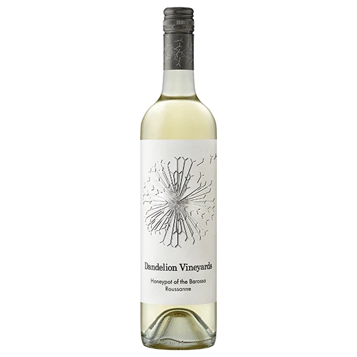 A bottle of 2024 Dandelion Vineyards Honeypot of the Barossa Roussanne 750ml White Wine