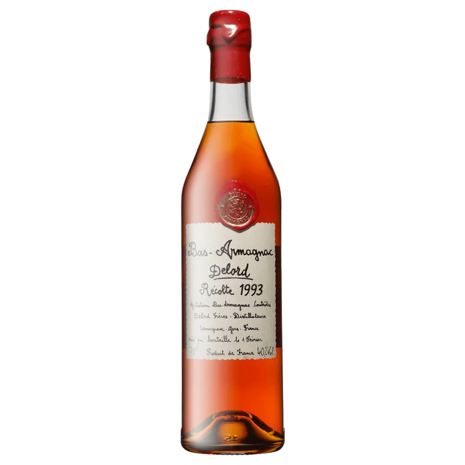 A bottle of 1993 Delord Bas Armagnac 40% 700ml