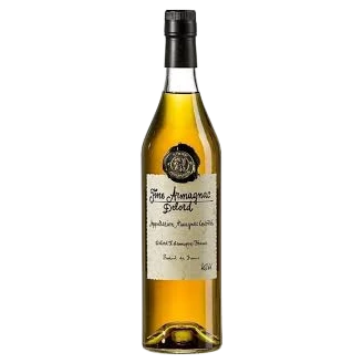 A bottle of Delord Bas Armagnac Fine 2 3 Years 40% 200ml