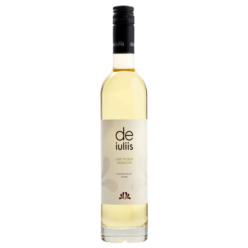 A bottle of 2023 DE IULIIS LATE PICKED SEMILLON 500ml White Wine