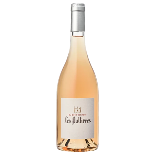 A bottle of 2022 Domaine Les Pallières Au Petit Bonheur Rosé 750ml White Wine