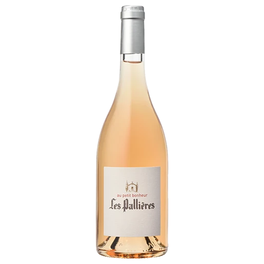 A bottle of 2023 Domaine Les Pallières Au Petit Bonheur Rosé 750ml White Wine