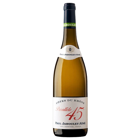 A bottle of 2023 P.Jaboulet Cotes Du Rhone Parallele 45 Blanc 750ml White Wine