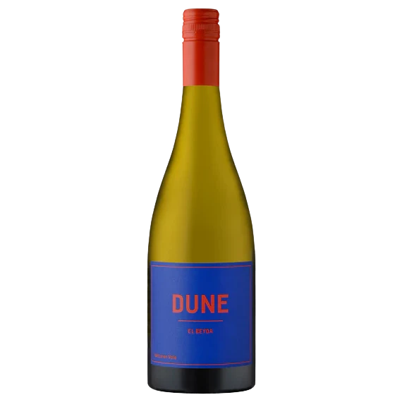 A bottle of 2023 Dune El Beyda Grenache Blanc Grenache Gris Clairette 750ml White Wine