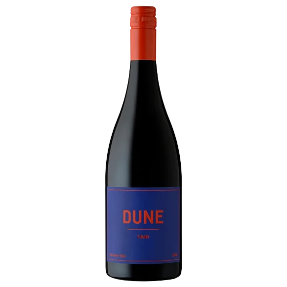 A bottle of 2024 Dune Tirari Negroamaro Touriga Mataro 750ml Red Wine