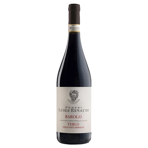 A bottle of 2019 Poderi Luigi Einaudi Barolo Terlo Vigna Costa Grimaldi DOCG 750ml Red Wine