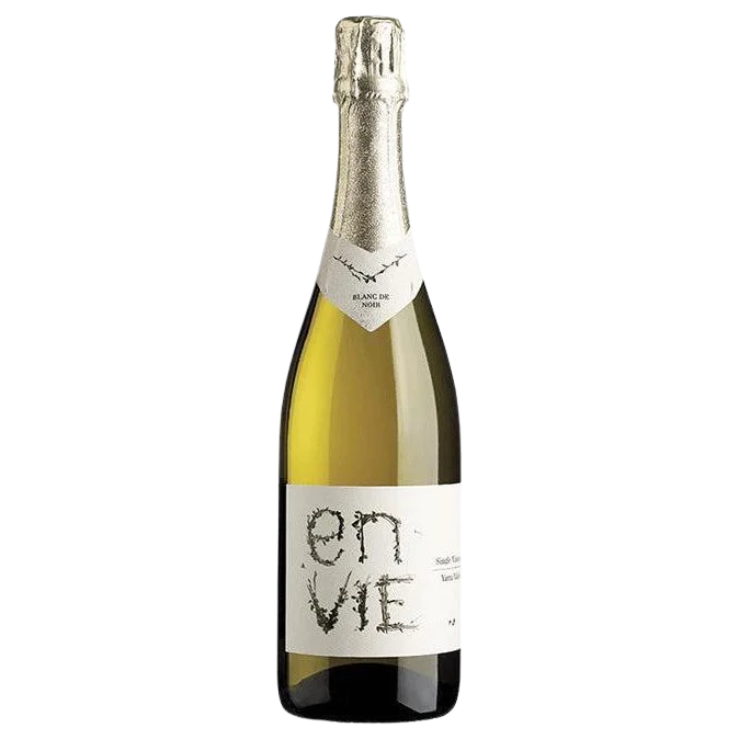 A bottle of NV En Vie Blanc de Noir 750ml Red Wine