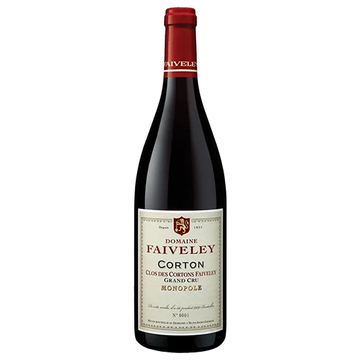 A bottle of 2020 Domaine Faiveley Corton Clos des Cortons Faiveley Grand Cru (Monopole) 750ml Red Wine