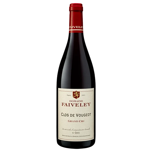 A bottle of 2021 Faiveley Clos De Vougeot Grand Cru 750ml Red Wine