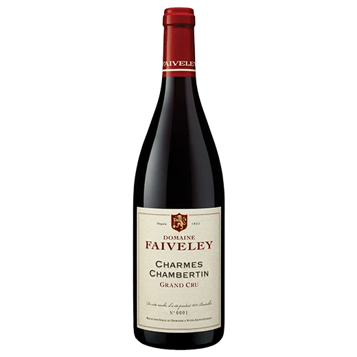 A bottle of 2021 Domaine Faiveley Charmes Chambertin Grand Cru 750ml Red Wine