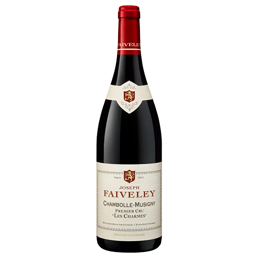 A bottle of 2022 Joseph Faiveley Chambolle Musigny Premier Cru 'Les Charmes' 750ml Red Wine