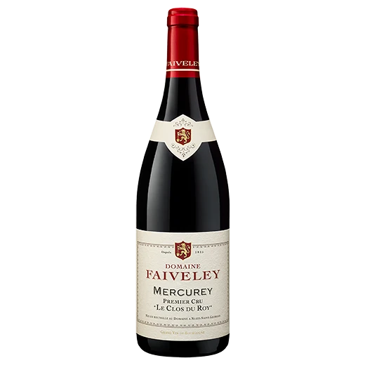 A bottle of 2022 Domaine Faiveley Mercurey 1er Cru "Le Clos du Roy" 750ml Red Wine