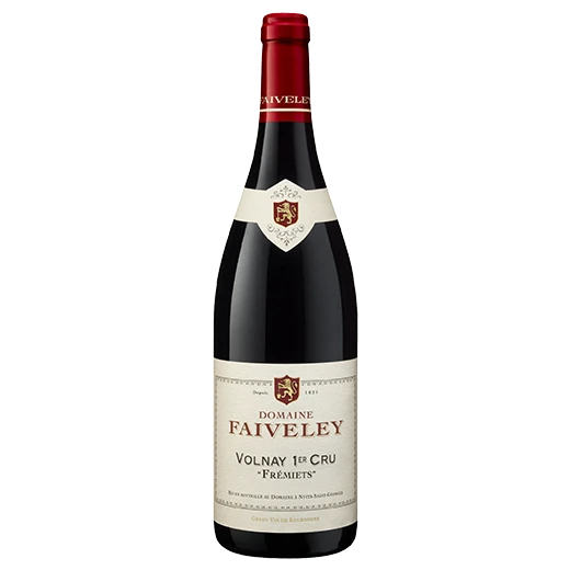 A bottle of 2021 Domaine Faiveley Volnay 1er Cru 'Frémiets' 750ml Red Wine