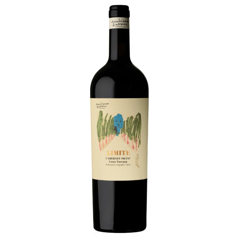 A bottle of 2020 Cabernet Franc Limite Costa Toscana igt 750ml Red Wine