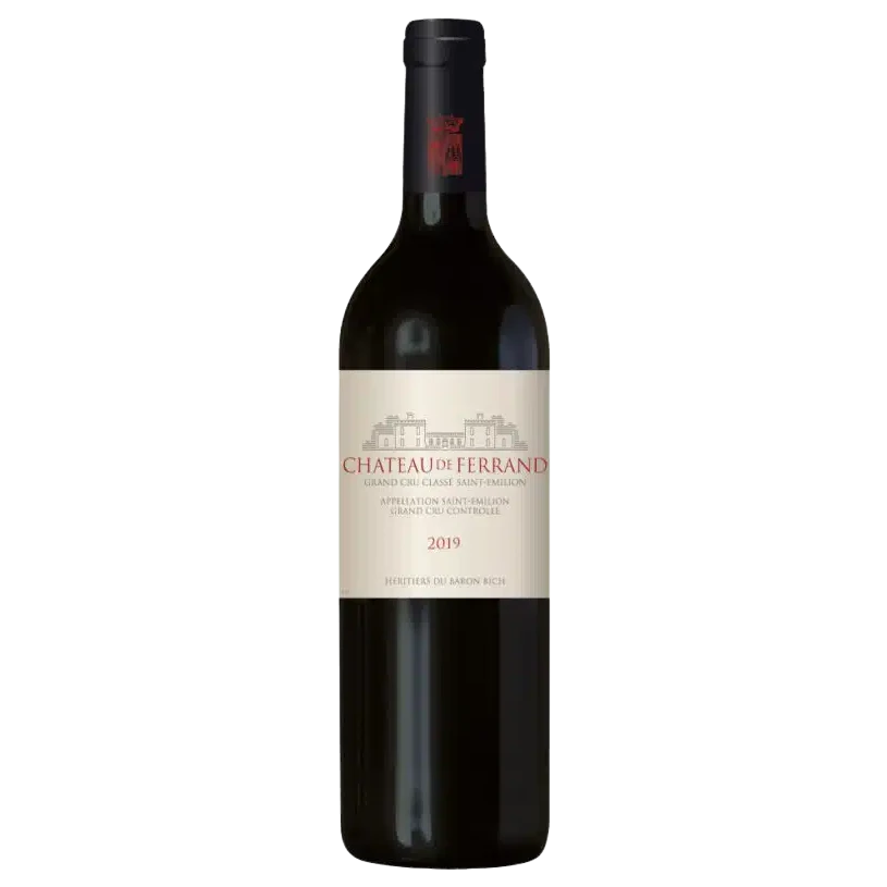 A bottle of 2021 Chateau De Ferrand 6000ml Red Wine