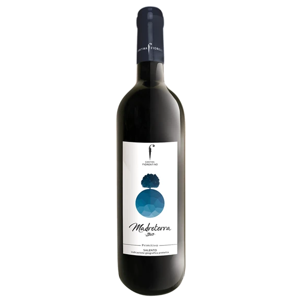 A bottle of 2020 Primitivo Madreterra igt 750ml Red Wine