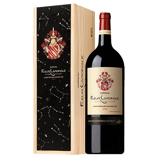 A bottle of 2020 Chateau Fleur Cardinale "Intergalactique" 1500ml Red Wine