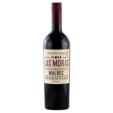 A bottle of 2024 Finca Las Moras Organico Malbec 750ml Red Wine