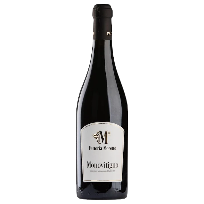 A bottle of Fattoria Moretto Lambrusco Grasparossa Monovitigno DOP 2022 750ml Red Wine