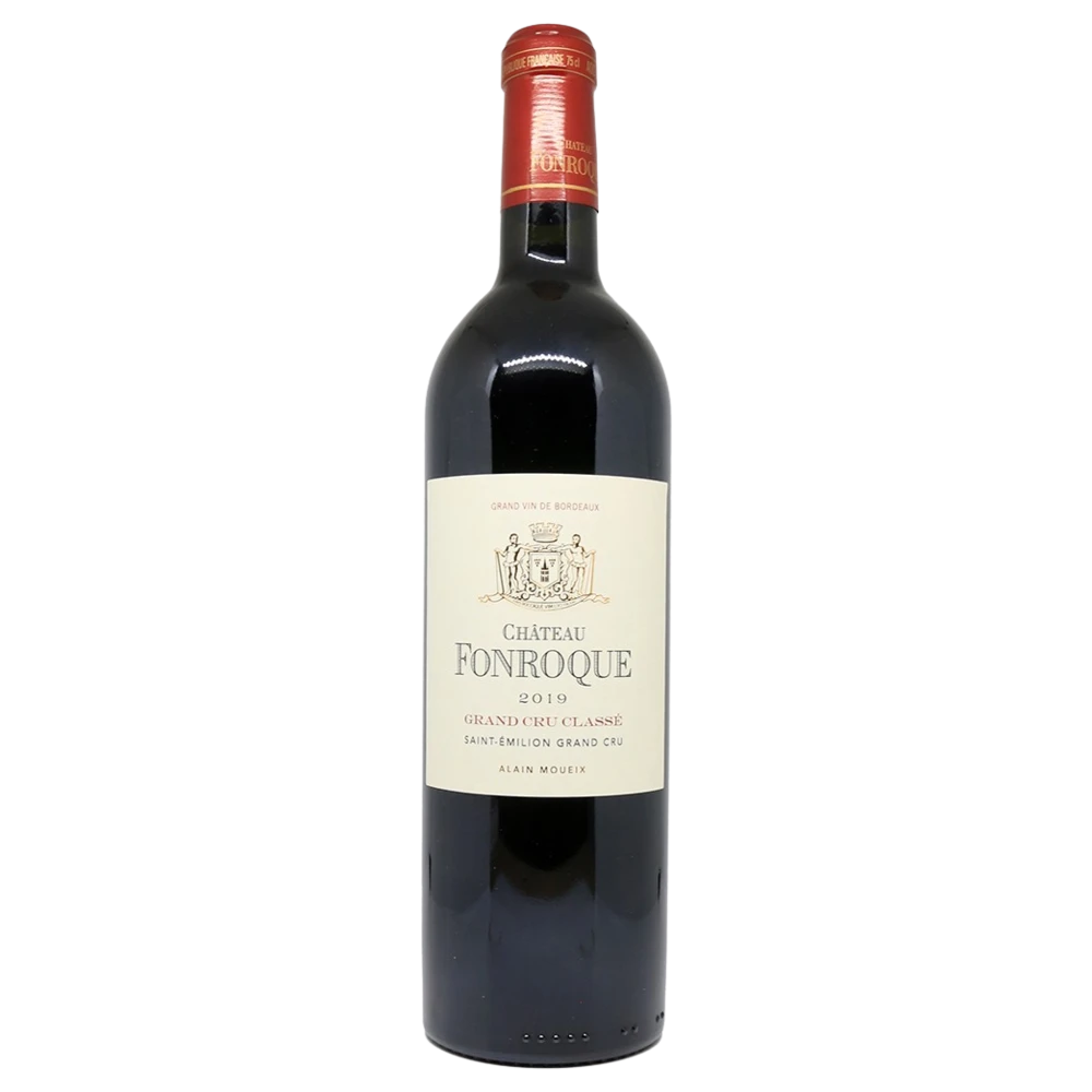 A bottle of 2019 Chateau Fonroque 750ml Red Wine