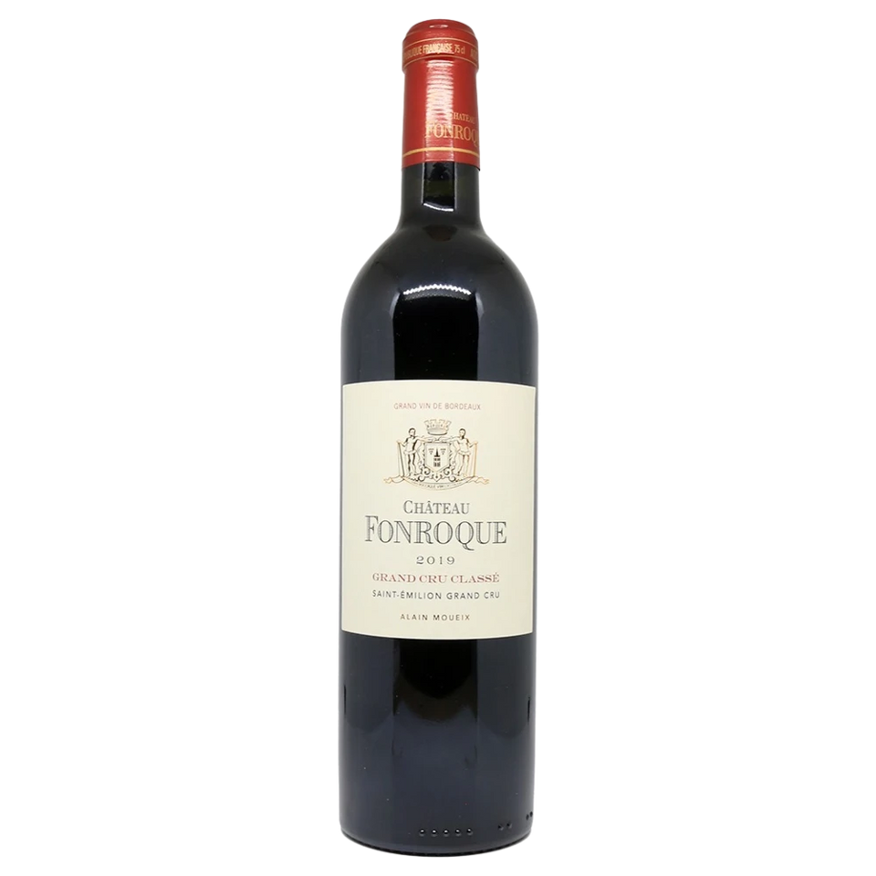 A bottle of 2019 Chateau Fonroque 750ml Red Wine