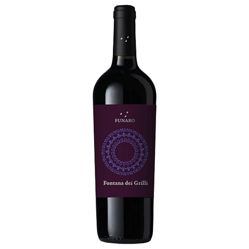 A bottle of Funaro Perricone Fontana dei Grilli IGP 2016 750ml Red Wine