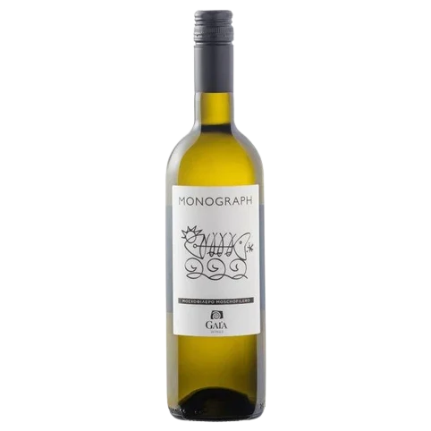 A bottle of 2024 Gaia Monograph Moschofilero 750ml White Wine