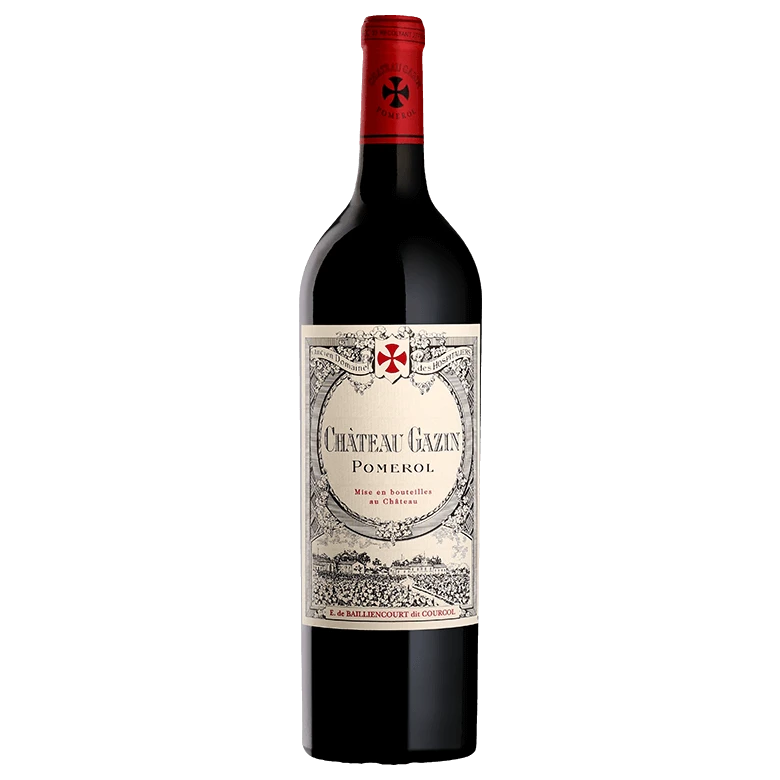 A bottle of 2022 Chateau Gazin 3000ml Red Wine