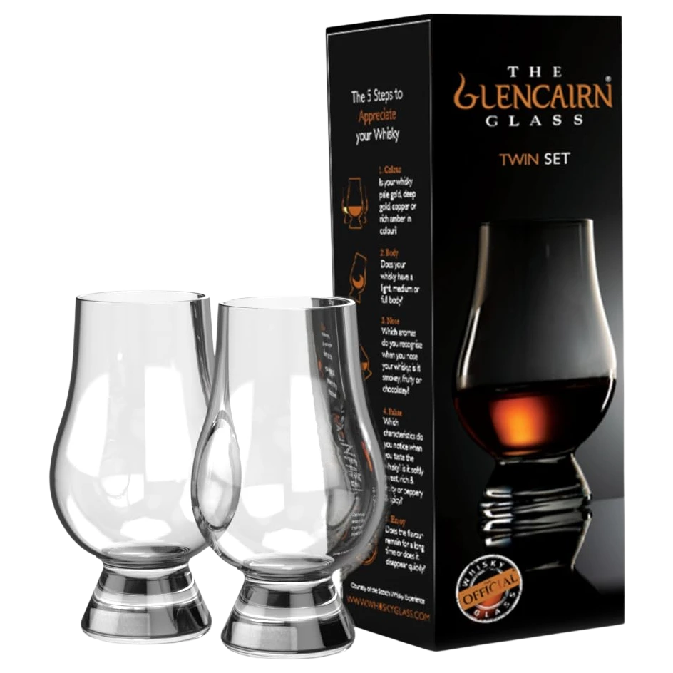 Glencairn Original Crystal Whisky Glass (Qty2 in Twin Gift Carton)