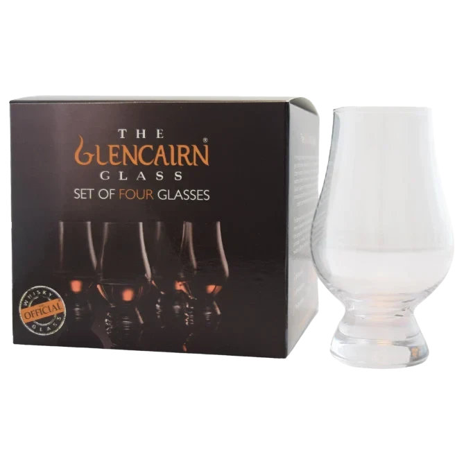Glencairn Original Crystal Whisky Glasses in Gift Carton of Qty4