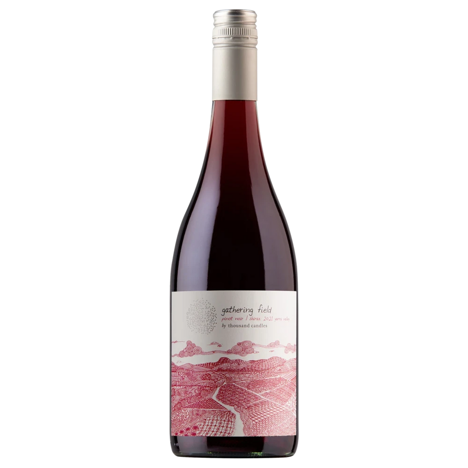 A bottle of Thousand Candles Gathering Field Pinot Shiraz 2022 750ml Red Wine