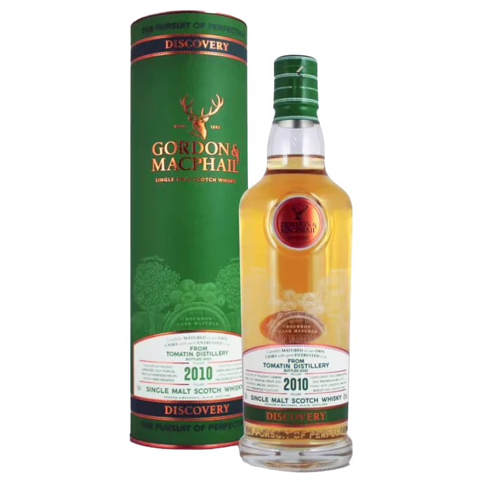 A bottle of G&M Discovery Bourbon Tomatin 2010 43% 700ml