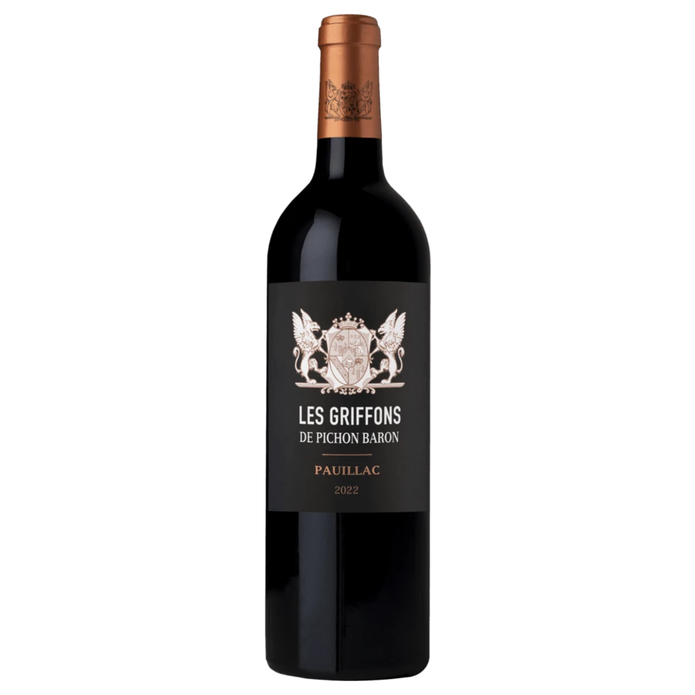A bottle of 2022 Les Griffons De Pichon Baron 750ml Red Wine