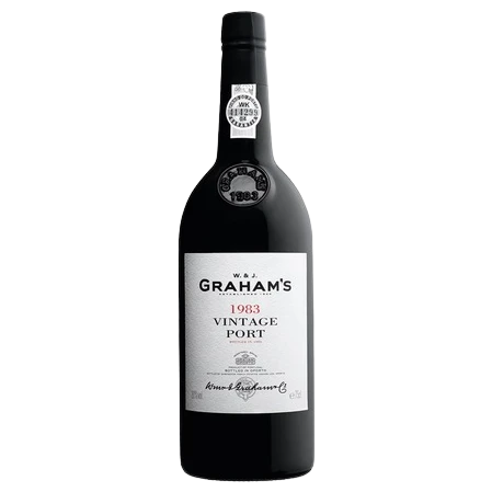A bottle of Graham's 1983 750ml Red Wine
