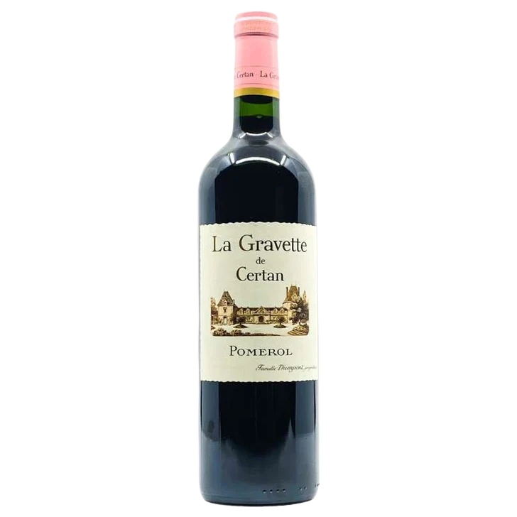 A bottle of 2017 La Gravette De Certan 750ml Red Wine