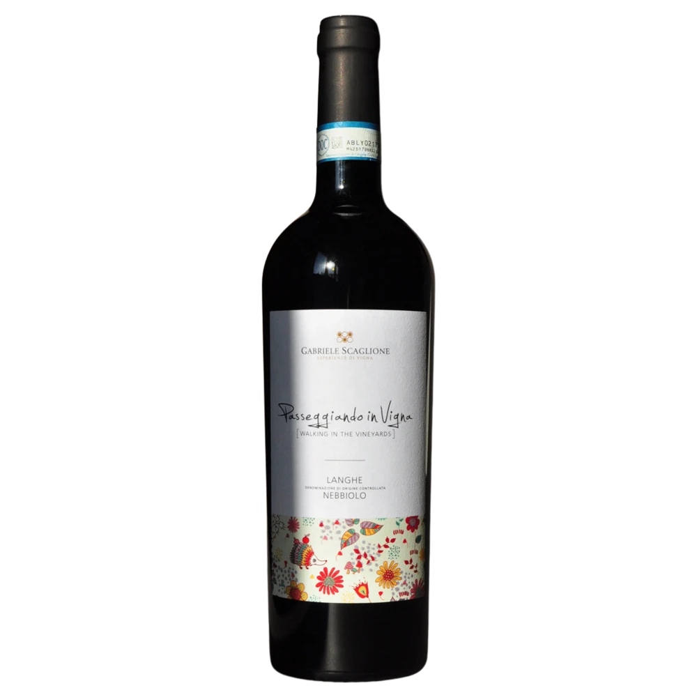 A bottle of 2021 Gabriele Scaglione Langhe Nebbiolo DOC 750ml Red Wine