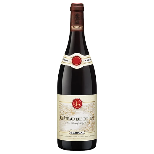 A bottle of 2019 Guigal Châteauneuf du Pape 750ml Red Wine